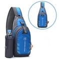 thumbnail image 2 of Stylago Women and Mens Crossbody Sling Backpack with Side Pocket Adjustable Wide Strap Daypack for College Students Travel Hiking Blue, 2 of 7