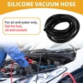 thumbnail image 2 of 1pc Manguera de vacío de silicona de 130PSI máxima presión para Chevrolet, Buick y Lincoln, línea de vacío automotriz de silicona negra de 16.4FT, 1/2" 12mm ID 2mm ID 2mm de grosor, 2 of 8