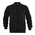 thumbnail image 5 of Men's Sweatshirt Full Zip Up Stand Collar No Hood Casual Jackets with Pockets Long Sleeve Mock Neck Fall Warm Coats, 5 of 7