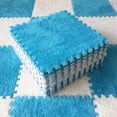 thumbnail image 2 of 10 piezas/lote de alfombrillas de felpa para niños, rompecabezas para bebés, alfombras de espuma Eva para niños, alfombrilla para jugar para bebés, alfombrilla para mantener el calor, 30 x 30 x 0,6, 2 of 5