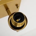 thumbnail image 2 of 1-Light Industrial Wall Sconces,Gold FinishBathroom Vanity Light Fixtures,Metal Wall Lamp with Clear Glass Shade, Wall Mount Lights for Bathroom Mirror,1/2 Pack, 2 of 5