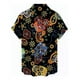 thumbnail image 4 of Camisa Casual Hawaiana De Hombre Con Estampado De Calavera, 4 of 5