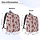 thumbnail image 2 of Disketp Red Lobster With Claws Mochila de Lona Estampada, Mochila Escolar de Viaje Ligera para Estudiantes y Portátil-Medium, 2 of 5