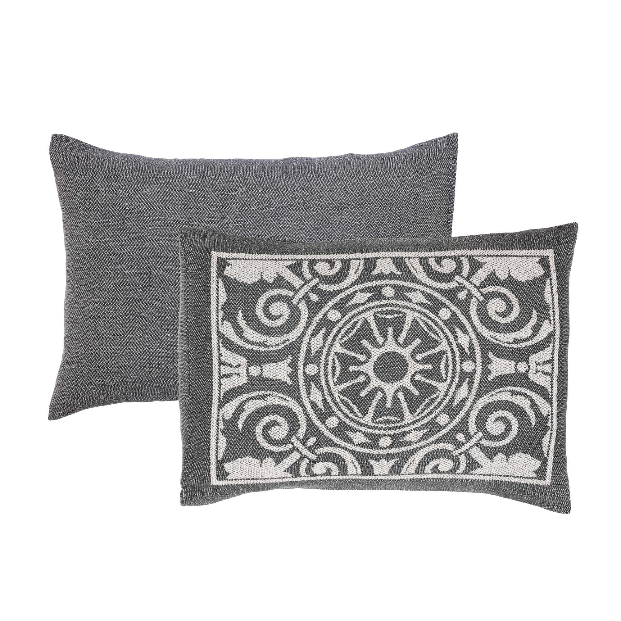 Superior Woven Jacquard Bedspread Set Queen Size, 3-Piece Lightweight All Seasons Coverlet, Charcoal