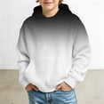 thumbnail image 3 of BOOMNY Kids Boys Hoodie Gradient Color Long Sleeve Waffle Hoodies for Child Fashion Fall Winter Hooded Sweatshirts with Pocket, 3 of 4