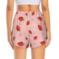 thumbnail image 4 of Goofa Strawberry Printed Women 2 in 1 Running Shorts,Quick Dry Athletic Workout Shorts,High Waisted Athletic Shorts with Liner Pockets-Large, 4 of 9