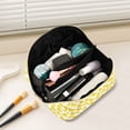 thumbnail image 2 of FORMRS Makeup Bag Travel Cosmetic Organizer for Women Fold Flat Zipper Pouch with Handle, Yellow Rubber Ducks, 2 of 8