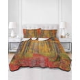 thumbnail image 3 of Red Orange Forest Fall Full Size Down Alternative Comforter, Lightweight Comforter Quilt Bedding Set with Pillow Shams Thanksgiving Tree Maple Leaf All Seasons Bed Comforter Duvet Insert 78"x90", 3 of 7
