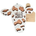 thumbnail image 6 of COFEST Home Decoration,14 PCS Wooden 3D Cow Themed Baby Monthly Markers Birth Announcement,Wooden Milestone Baby Announcement Monthly Sign,Mom Gift Ideas,Black,B, 6 of 7