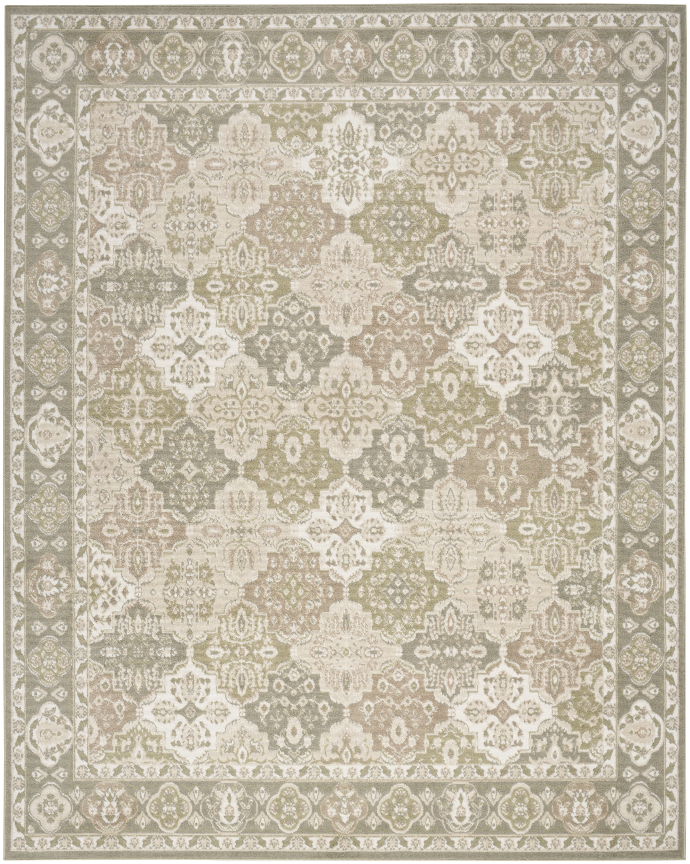 Nourison Grafix Persian Green 5'3" x 7'3" Area Rug (5x7)