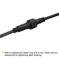 thumbnail image 5 of Uxcell Extension Cable Wire, 3.28Ft 4 Pin 20 AWG Waterproof IP67 Connector Black 2Pcs, 5 of 5