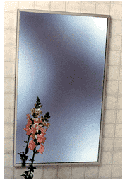 CRL Stainless Steel 18-1//4/" x 24-1//4/" Standard Channel Theft-Proof Framed Mirror