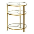 thumbnail image 2 of Evelyn&Zoe Helena 18.5" Wide Round Side Table in Brass, 2 of 5
