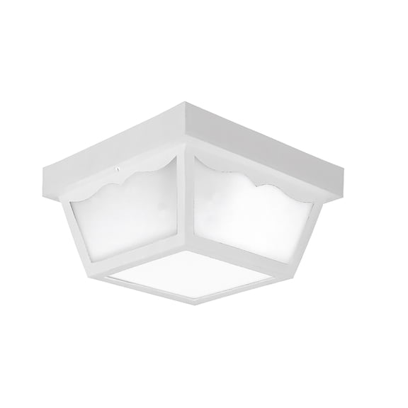 Two-Light 10-1/4" Flush Mount for Indoor/Outdoor use