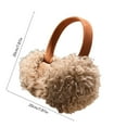thumbnail image 2 of DAMAI Women'S Winter Warm Earmuffs, Soft Fluffy Ear Muffs Slouchy Winter Faux Fur Ear Covers Cold Outdoor Foldable Headband Ear Warmer, 2 of 6