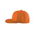 thumbnail image 4 of Top Headwear Plain Flat Bill Fitted Hat, Orange 7, 4 of 4