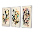 thumbnail image 3 of Designart "Minimalist Multi-Shape Art in Pastel I" Modern Framed Wall Art Set Of 3 - Green Abstract Minimalism Frame Gallery Wall Set For Home Decor, 3 of 6