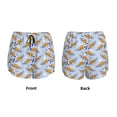 thumbnail image 6 of Uemuo Cute Sloth Pattern Women's Athletic Shorts High Waisted Running Shorts with Liner Pockets Gym Elastic Workout Shorts-Small, 6 of 9