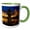 Green/White, variant on 3drose, Ca, Santa Barbara, Mission Santa Barbara - Us05 Wbi1041 - Walter Bibikow, 11oz Mug