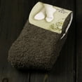 thumbnail image 2 of Vinsonshop Soft Fuzzy Socks Women Warm Cozy Plush Fluffy Winter Slipper Thick Crew Socks Non Slip Grippers Lounge Home Sleeping Indoor Socks Coffee, 2 of 2