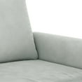 thumbnail image 3 of vidaXL 2 Piece Sofa Set with Cushions Light Grey Velvet, 3 of 4