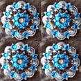 thumbnail image 4 of 8 Hilason Western Berry Conchos Glass Rhinestones Bling 1.5" Tack cowgirl, 4 of 7