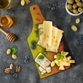 thumbnail image 5 of Birds Cutting Board, Bulrushes Against Sun Rays over Sky in Sunset with Flying Bird Theme Wildlife Image, Tempered Glass Cutting and Serving Board, Wine Bottle Shape, Yellow Red, by Ambesonne, 5 of 5
