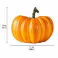 thumbnail image 4 of Halloween Pumpkin Decor, Outdoor Fall Pumpkin Decorations, Fall and Halloween Decor, Large Pumpkin Decor, Smooth Orange Resin Craft Figurine for Indoor Countertop, Backyard Porch,, 4 of 7