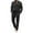 Black, variant on Fgnfyis Men's Fashion Casual Solid Color V Neck Long Sleeve T Shirt and Loose Tracksuit 2 Piece Set Pants Sets Black M