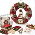thumbnail image 3 of 3D Fabric Poke Wreath DIY Kit, Christmas Wreath DIY Kit for Adults, Art Craft Kit, Beginner-Friendly Holiday Wreath Making Kit & Door Decor, 3 of 6