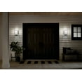 thumbnail image 4 of Kichler Tremillo 14.25" 1 Light Black Outdoor Wall Sconce with Satin Etched Glass, 4 of 7