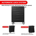thumbnail image 5 of 7-Drawer Rolling Tool Chest Cabinet, Large Capacity Metal Tool Box with Wheels,Black02, 5 of 8