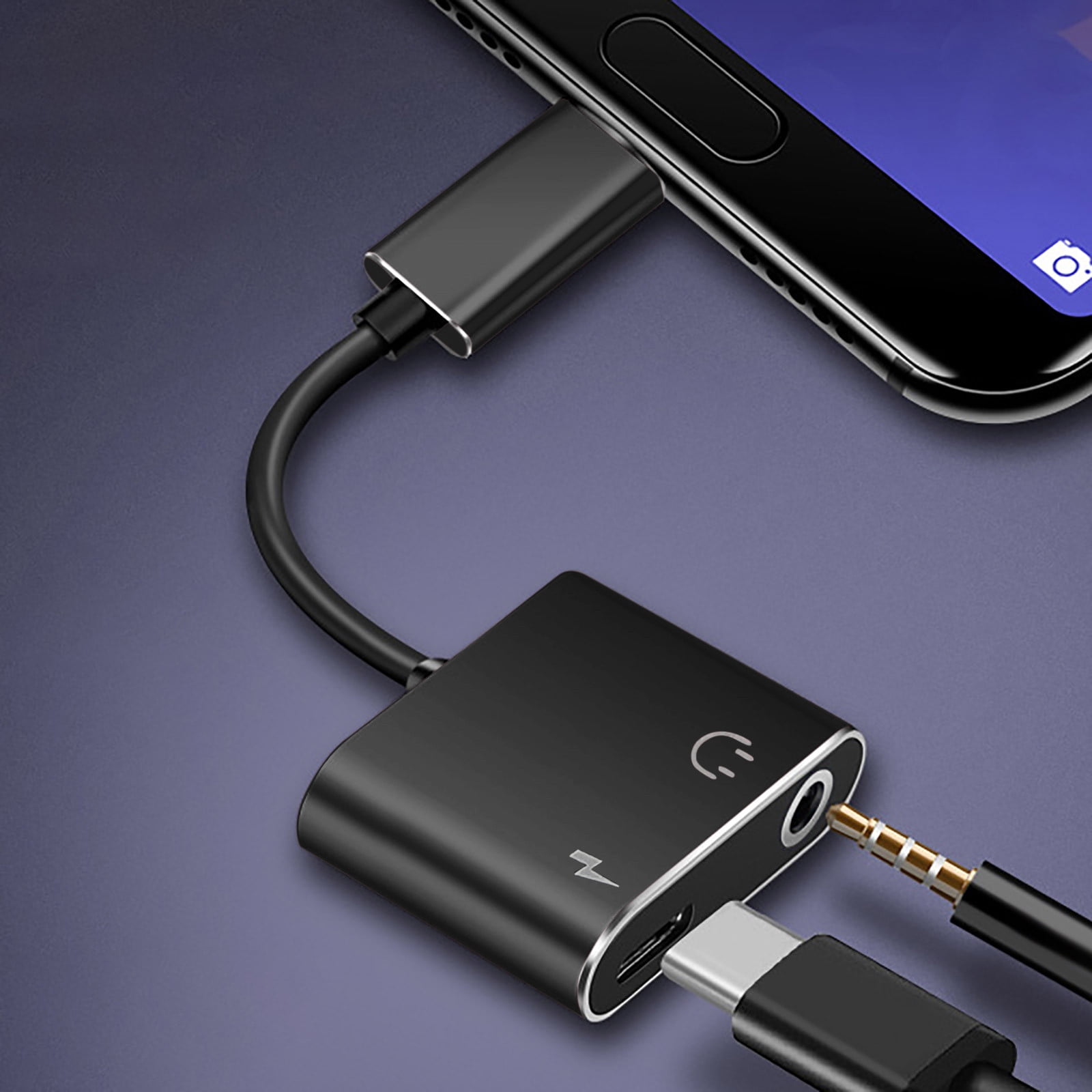 BTJX USB Type C To 3.5mm Audio Adapter Type C Fast Charging Converter