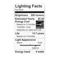 thumbnail image 3 of EcoSmart 40-Watt Equivalent B11 Candle Dimmable Energy Star Frosted Glass Filament Vintage LED Light Bulb Daylight (3-Pack), 3 of 4