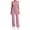Pink, variant on LEKWK Workout Sets for Women 2 Piece Short Sleeve Crewneck Crop Tops and Tummy Control Straight Leg Pants Summer Yoga Gym Athletic Running Casual Outfits