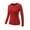 Red, variant on Women Compression Quick-Dry T-shirts Long Sleeve Activewear Tight Fitness Yoga Tops