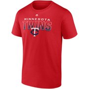 Men's Majestic Red Minnesota Twins Fast-Paced T-Shirt