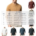 thumbnail image 3 of Chbgutlmr Undershirts for Men Long Sleeve Notch Neck Quarter Button T-Shirts Casual Fall Comfy Plain Shirts, 3 of 5