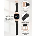 thumbnail image 3 of Correa de reloj Minyee Leather compatible con Fitbit Versa 4/3/Sense, 3 of 6