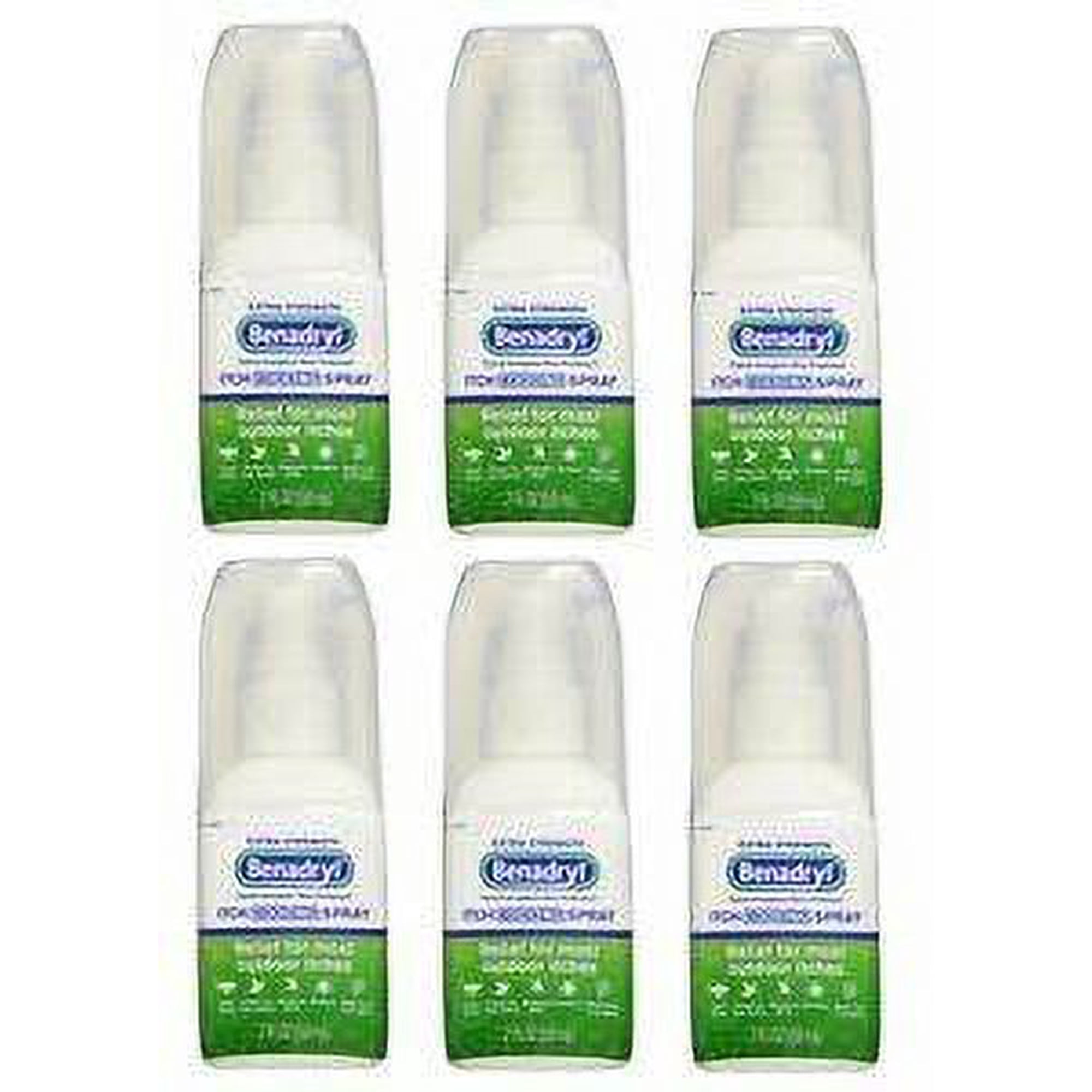 Benadryl Itch Relief Spray Extra Strength 2 oz (Pack of 6)