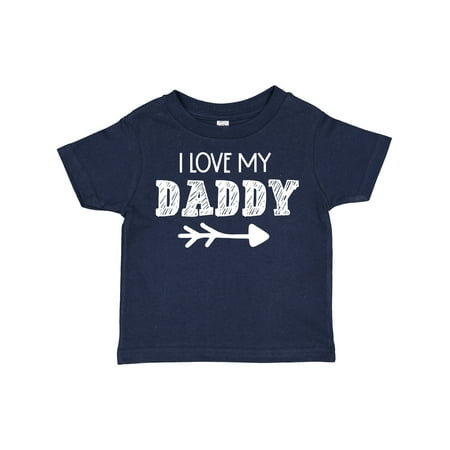 

Inktastic I Love My Daddy with Arrow Gift Toddler Boy or Toddler Girl T-Shirt