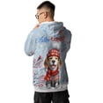 thumbnail image 5 of Hello Winter Beagle Smiling in Red Scarf Hat Welcome Christmas All Over Print 3D Hoodie Unisex Merch Hoodies Beagles Dog Lover Gifts Idea - 00017, 5 of 6