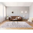 thumbnail image 2 of Mainstays Lavender Floral Faux Fur Indoor Area Rug, 7'x10', 2 of 8