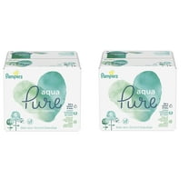 Pampers Aqua Pure 6X Pop-Top Sensitive Water Baby Wipes, 672 Count