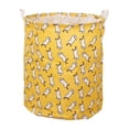 thumbnail image 2 of Meitianfacai Large Capacity Rope Laundry Hamper Basket, Tall Woven Collapsible Baskets for Blanket Organizing Clothes Hamper for Laundry Room Storage,Yellow, 2 of 8