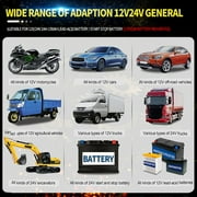 12V/8A 24V/4A Automatic Smart Battery Charger/Maintainer with LCD Display Pulse Repair Charger Pack for Car, Lawn Mower, Motorcycle, Boat, SUV and More by DFITO