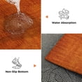 thumbnail image 6 of 8'x10' Area Rugs, Burnt Orange Indoor Outdoor Area Rug for Living Room Bedroom, Farmhouse Linen Texture Washable Bathroom Rugs Kitchen Floor Carpet Mats Home Decor, 6 of 8
