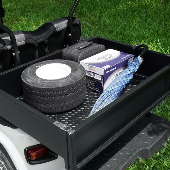 Golf Cart Cargo Box Mat Universal Fit for Club Car E-Z-GO with Anti-Slip Protection
