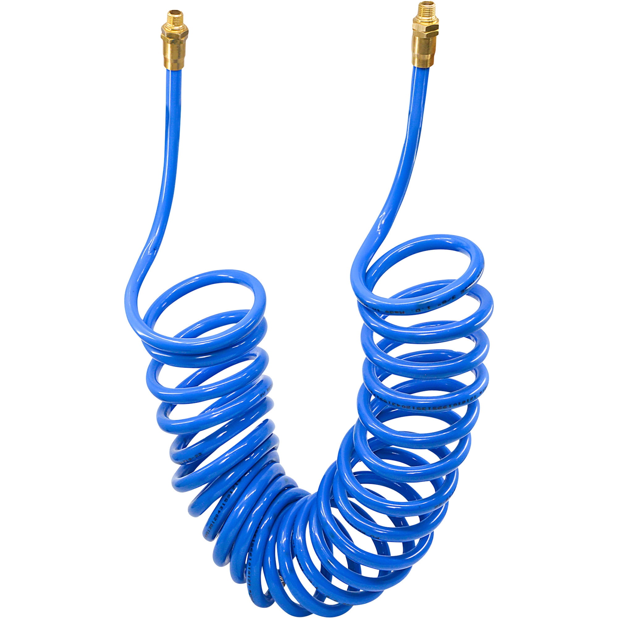 Klutch Polyurethane Recoil Hose Air Hose, 3/8in. x 25ft., 125 PSI
