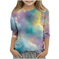 thumbnail image 2 of Kids St Patricks Day Strip Shirt Top for Kids White Girl Wasted Shirt Girl Shirts Size 6 Black Girl Shirt Girls Tshirts 7-8 Years Old, 2 of 5